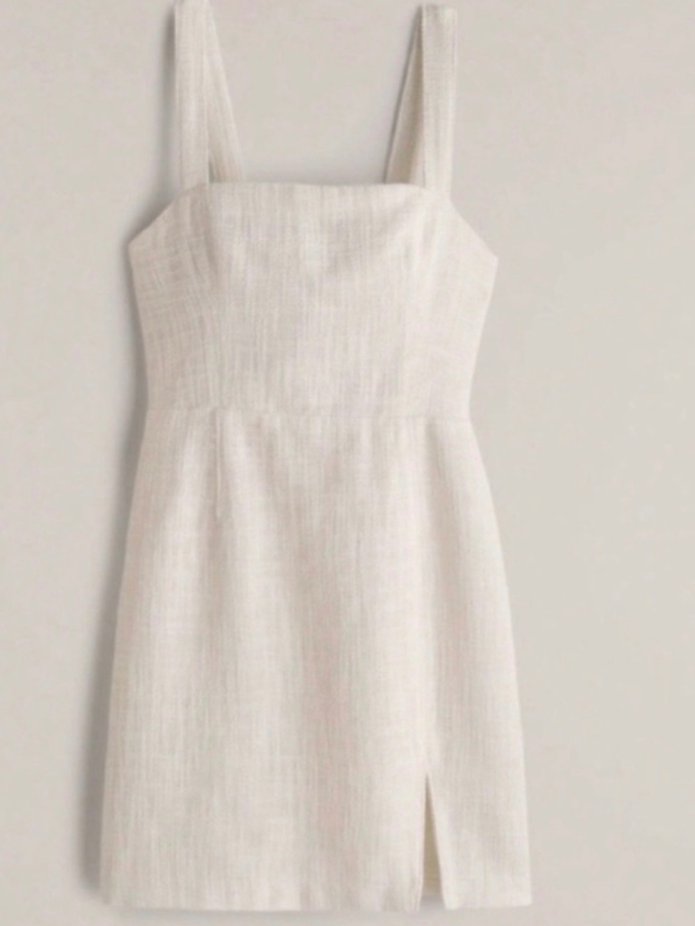 Abercrombie & Fitch Womens Size Large Off White‎ Tweed Mini Dress Minimalist